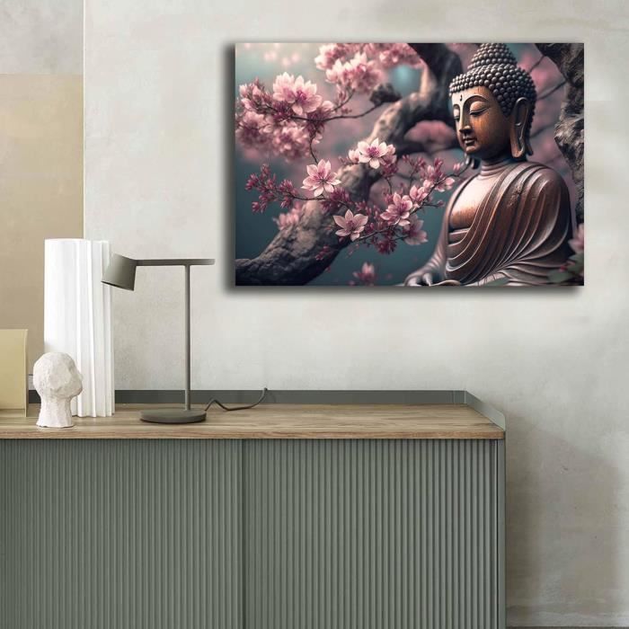 Toile peinte Bouddha 60x90cm