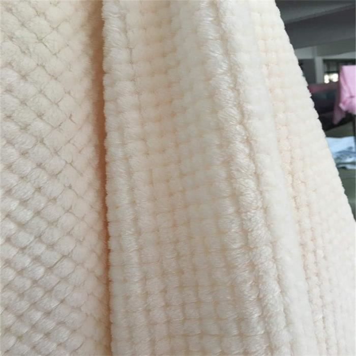 Couverture polaire texturée gaufrée pour canapé