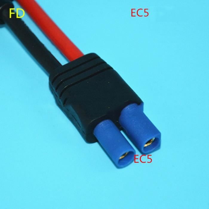 Câble de Démarrage de Saut de Prise Mâle EC5 avec Pinces de