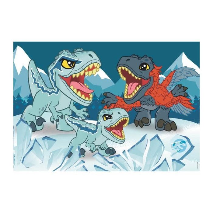 Clementoni jigsaw puzzle super color jurassic world, 2x20st ...