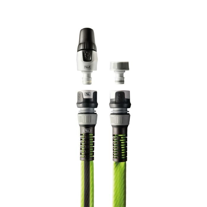 FITT FORCE Tuinslang 1/2" 30 M - Compact, Licht, Met NTS Anti-klittechnologie, Limoenkleur, Incl. Lans
