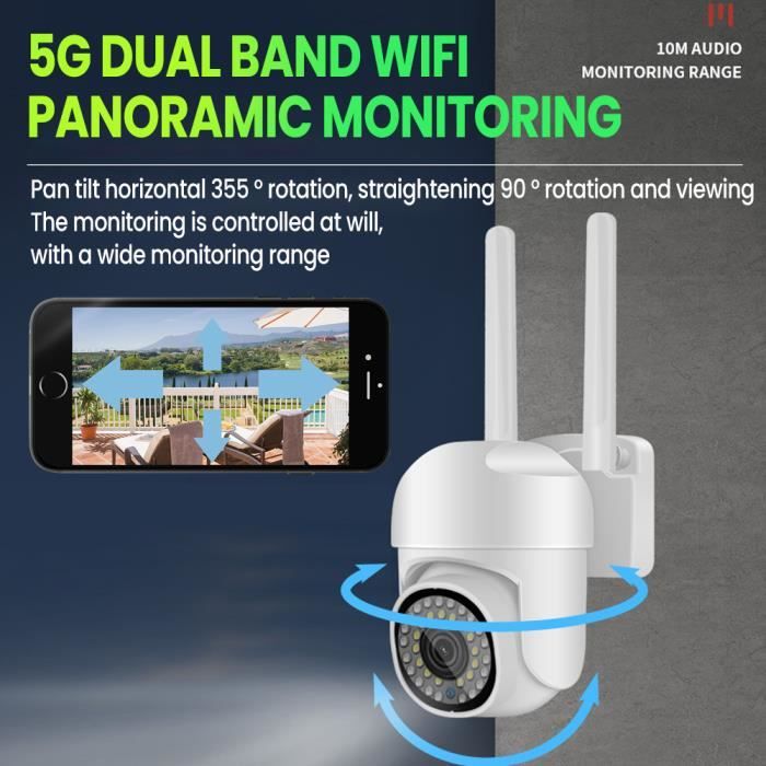 Caméra De Surveillance WiFi SmartCam 4K - Extérieur/Intérieur Avec Vision Nocturne Et Zoom