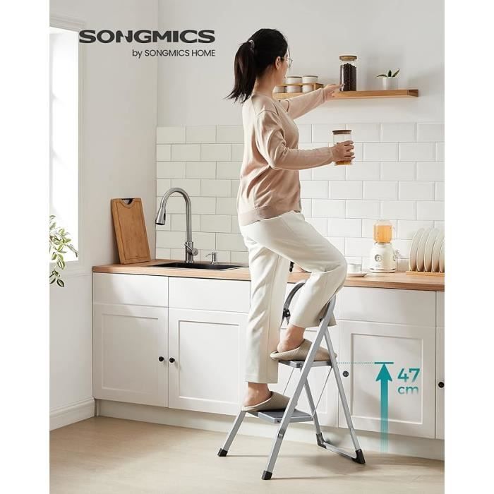 Escabeau Pliant, Escabeau En Plastique Léger De 34 Cm, Escabeau Pliable