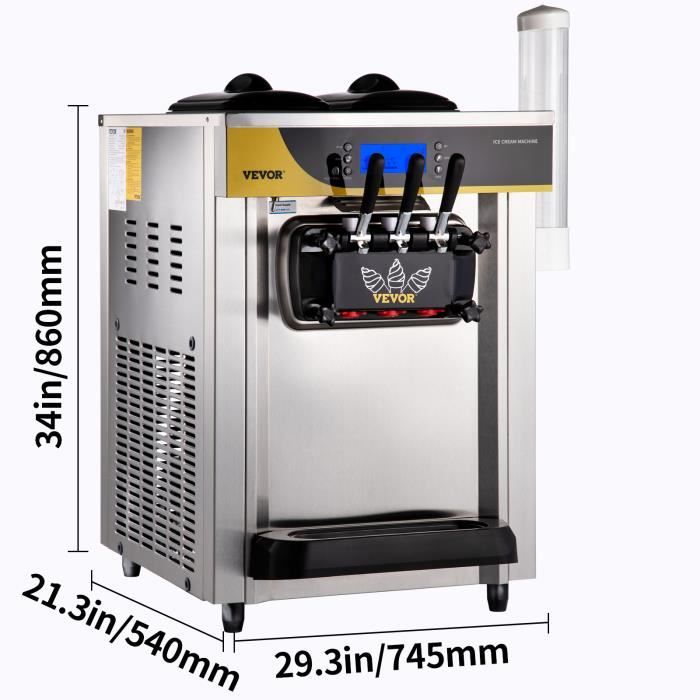 Machine à Glace Italienne 1L 220V - Automatique, Pour Maison, Sorbet, Yaourt Glacé - Prépare En 10 Minutes - 8