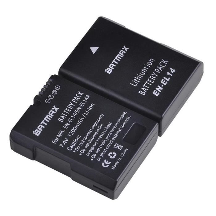 4 batteries de caméra EN-EL19 + double chargeur USB pour Nikon Coolpix ...
