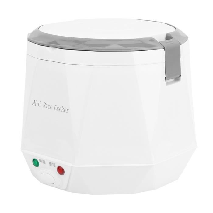 Casserole électrique avec cuiseur vapeur 1,6 l, multifonction, mini portable, anti-adhésif, poêle à frire électrique pour maison, cuisine, dortoir, camping-car 220 V 770 W (blanc) Personnes : environ