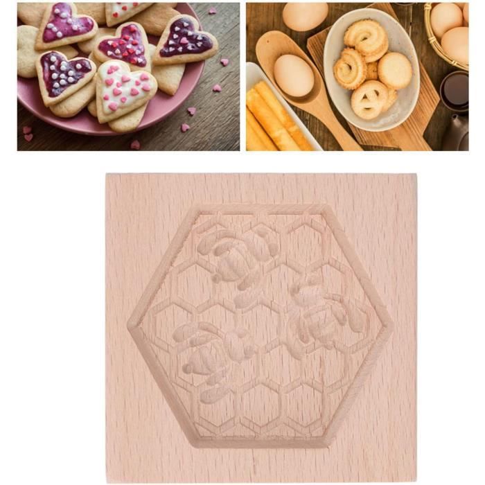 Moule à Mochi En Bois Professionnel - Presse à Main 28.5x8.5cm - Pour Pâtisserie Et Desserts Traditionnels