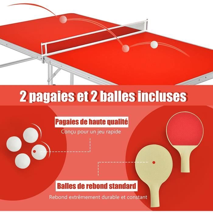 Housse table de ping pong extérieur, solide et résistante aux UV, pluie,  vent et neige - Cdiscount Sport