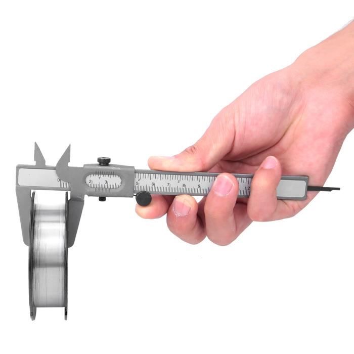 Pied à Coulisse Dentaire En Métal - Outil De Mesure Haute Précision 0-10 Mm Pour Matériel Dentaire