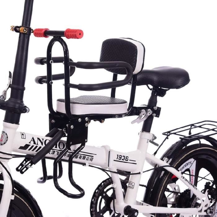 OUSEXI Siège de vélo avant épais pour enfant, siège de vélo pliable
