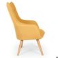 Fauteuil Scandinave Barkley Tissu Jaune Achat Vente