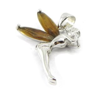 Collier Chaîne + Pendentif Fée Clochette En Argent 925 - Réf. 07011612-92 - Occasion