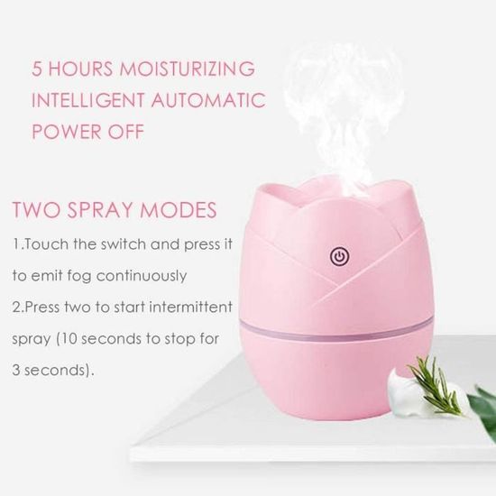 Youdong Diffuseur dHuiles Essentielles Humidificateur dair diffuseur huiles essentielles Electrique pour Yoga Maison Bureau Diffuseur Aroma et Humidificateur Ultrasonique Mini Humidificateur