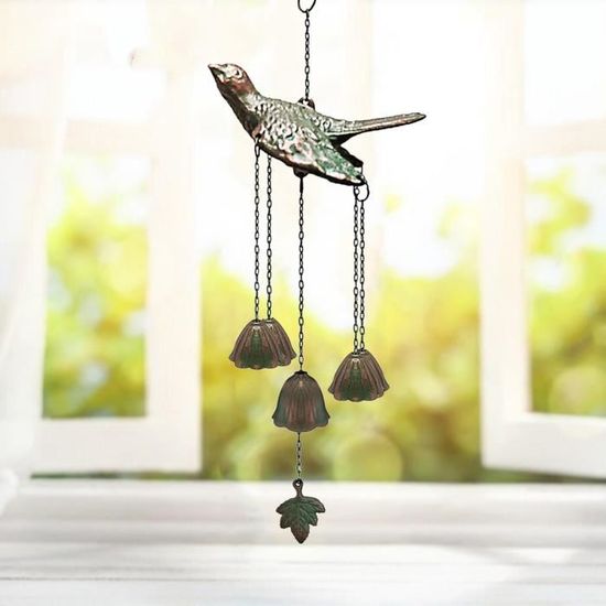 Piquet De Jardin En Métal Pour Oiseaux, 1 Pièce, Carillon À Vent