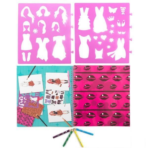 Cahier de Mode avec autocollants pour Enfants Design - Nail Studio