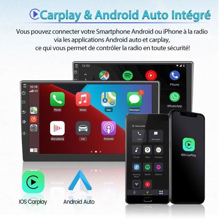 Junsun Autoradio Android 13 2Go 32Go Pour Peugeot 206 (2002-2010) Avec