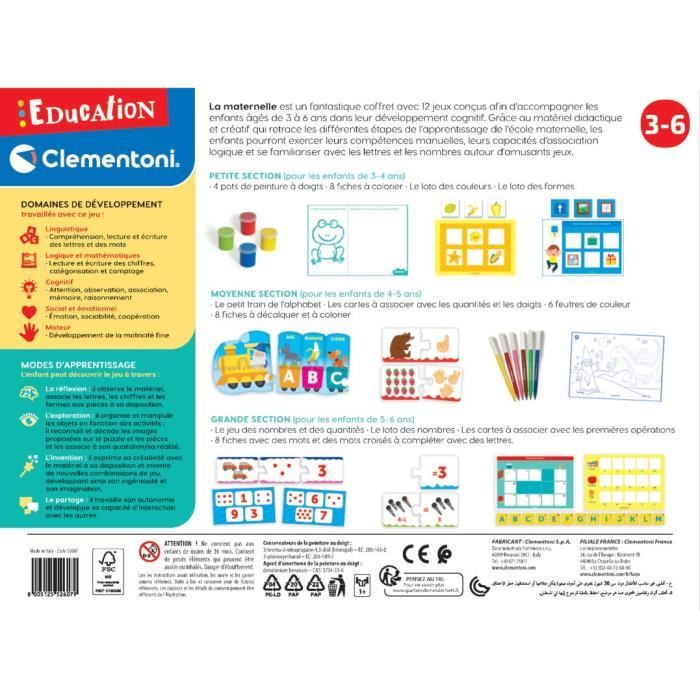 CLEMENTONI - 52607 - La maternelle - Cdiscount Jeux - Jouets