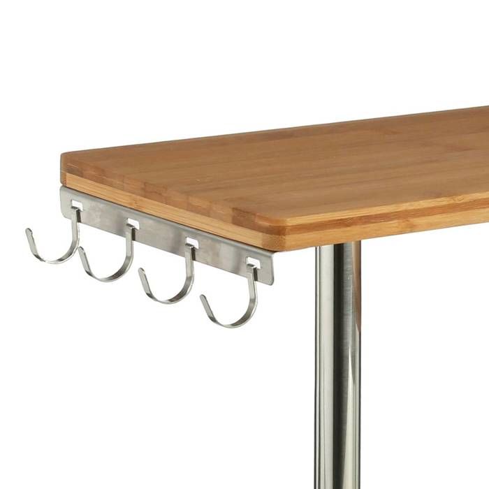 Étagère D'Angle Metal Bambou Five - Petite Étagère Murale Décorative