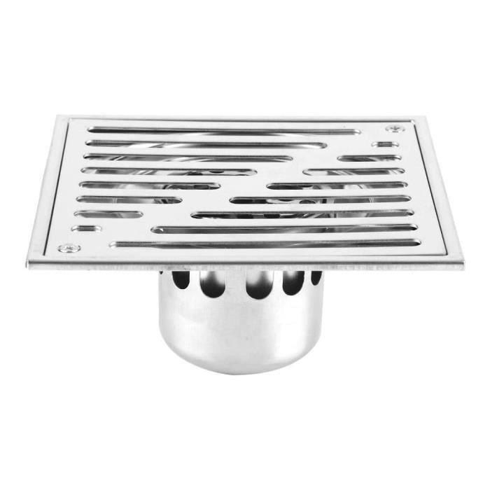 Bonde De Douche Carrée En Inox 304 – 100x100 Mm, épaisseur 4 Mm, Neuve