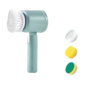 Cleanninja Brosse Douche électrique Rotative - 7 Têtes - 2 Vitesses - Manche Télescopique - USB-C
