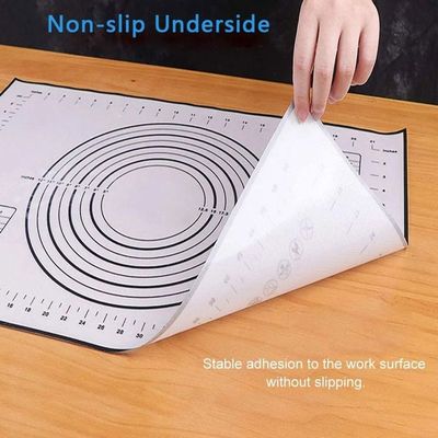 Grand Tapis Silicone Pâtisserie 70x50cm Antiadhésif Antidérapant - Tapis Cuisson Réutilisable Vin Rouge, Multi-usages Cuisine Et Pâtisserie