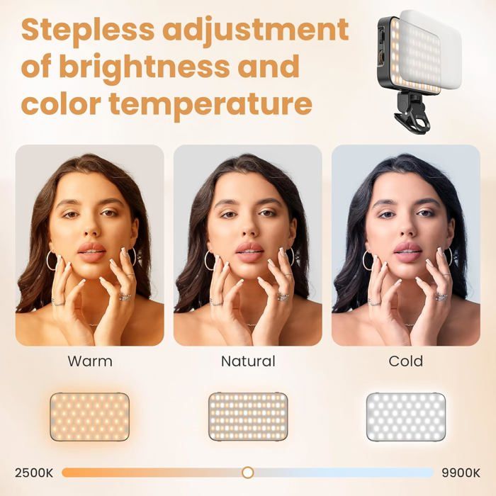 Lumières De Selfie LED En Cercle Pour Téléphone Portable, Ordinateur Portable, Appareil Photo, éclairage Vidéo