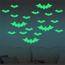72PCS Halloween 3D Stickers Muraux Stickers 24PCS Stickers Muraux Lumineux Set Halloween Chauves-Souris Lueur dans lobscurit/é pour DIY Home Window Decor Halloween Party Supplies
