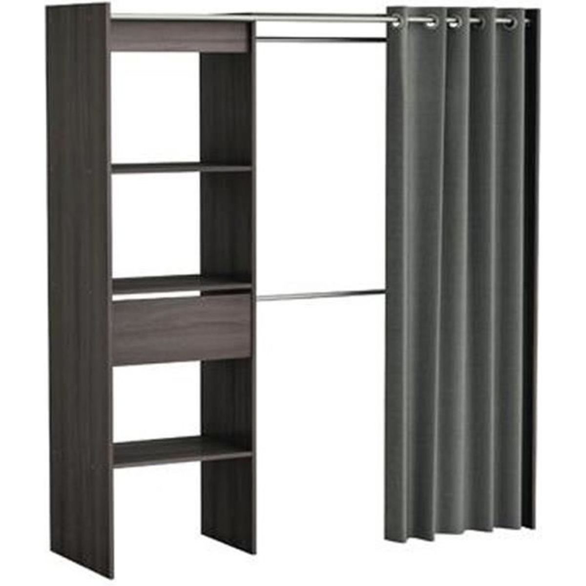 Kit placard extensible SPACE en panneaux de particules Chêne Vulcano