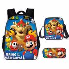 WASDK Sac à dos pour enfants - ZPPSHOP - Super Mario - Grande capacité - Imperméable et résistant à l'usure