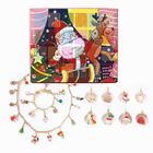 ZGKWL Coffret Cadeau pour filles garçons enfants Bracelet Collier Bijoux de Noël Breloques dessin animé bricolage perlé doré boite mystère