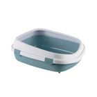 Bac à litière chat Queen XXL bleu acier - Zolux Bleu