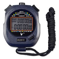 Professionnel chronomètre Sport numérique minuteur, 2 Lignes 10 mémoire, Compte à rebours, Alarme, Batterie + Cordon-MCJ