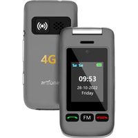 4G Téléphone portable à double écran pour personnes âgées - Sans contrat - Double SIM 4G - Grandes touches - Avec station de charge