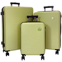 Set de 3 valises 20cm-27cm-30cm Abs VERT KAKI - BA10263 - 