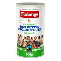 LOT DE 4 - MALONGO - L'Original Petits Producteurs Café Moulu - Boite de 500 g