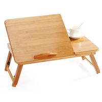 BOZ Table pliante pour ordinateur portable Couleur du bois SUPPORT PC