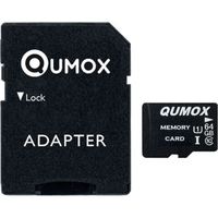 Carte mémoire Qumox 64Go microSDXC Classe 10 USH-1 pour téléphone Android Samsung Huawei Xiaomi