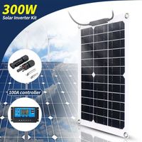 Panneau solaire flexible 300 W 18V monocristallin réseau avec contrôleur de charge solaire 100A - WELAN