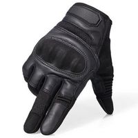 Taille S - Noir - Gants de protection en cuir PU pour écran tactile équipement complet pour motocycle de cou