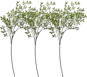 FLEUR ARTIFICIELLE Lot de 3 branches de plantes artificielles 110 cm 