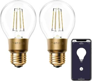 AMPOULE INTELLIGENTE Ampoule Connectée WiFi Lot de 2 Ampoules Edison LED E27 Compatible avec Alexa Google Home et SmartThings Blanc Chaud 2700K 8[m915]