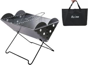 RÉCHAUD Foldable Stainless Steel Camping Grill Outdoor Min