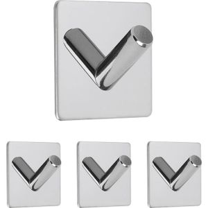 Crochets Autocollants Inox (15pcs) – Sans Perçage, Étanche, Pour Cuisine, Serviette, Salle de Bain, Design Blanc | Leroy Merlin