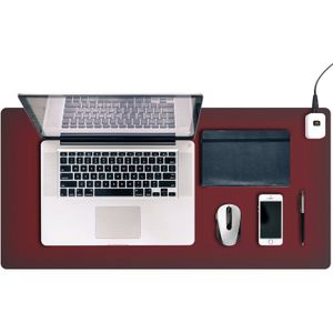 HURRISE Tapis De Bureau Chauffant Tapis De Bureau Chaud 3 Vitesses à