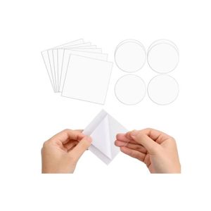 ACCESSOIRE DE STORE 20pcs Patchs Réparation Transparent Imperméable - Marque - TPU Tape - Carrés et Ronds - Blanc