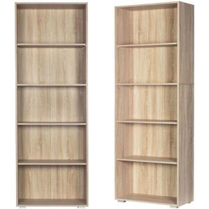 GOTOTO Biblioth/èque Meuble de Rangement en Bois Etagere Rangement avec 3 Tiroirs en Tissu Non-tiss/é Armoire de Rangement pour Salon Chambre 45x29x96cm Bureau