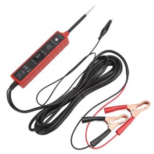 TESTEUR ÉLECTRIQUE Dioche Testeur de circuit électrique de voiture avec protection contre les courts-circuits, câble rouge de 4m, DC 6‑24V