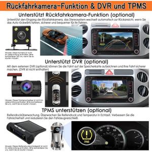 AUTORADIO Autoradio Bluetooth pour Volkswagen,Skoda,Seat,DVD