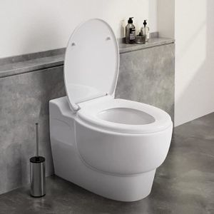 Abattant wc avec systeme frein de chute grohe - Cdiscount