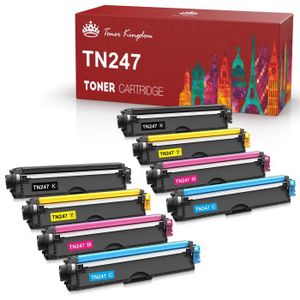 Toner Innotec compatibles TN247 couleurs séparées pour imprimante laser